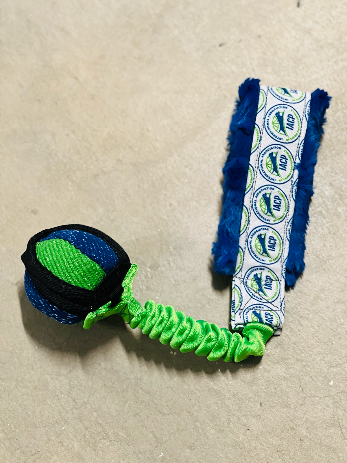 Canvas treat ball tug